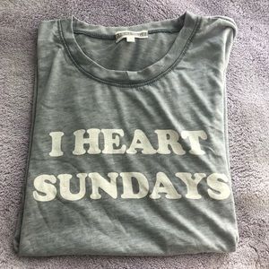 PJ Salvage NWT I HEART SUNDAYS soft T-shirt